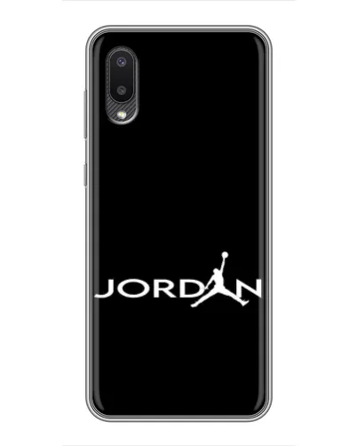 Чехол для Samsung Galaxy A02 с картинкой «Jordan White Logo» Чехол для Samsung Galaxy A02 с картинкой «Jordan White Logo»