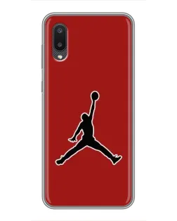 Чехол для Samsung Galaxy A02 с картинкой «Jordan Red Back»