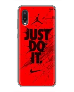 Чехол для Samsung Galaxy A02 с картинкой «Nike Just Do It»