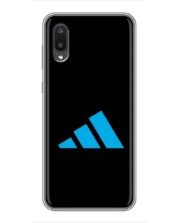 Чехол для Samsung Galaxy A02 с картинкой «Adidas Cyan Logo»