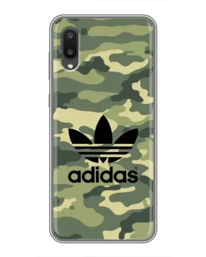Чехол для Samsung Galaxy A02 с картинкой «Милитари стиль Adidas» Чехол для Samsung Galaxy A02 с картинкой «Милитари стиль Adidas»