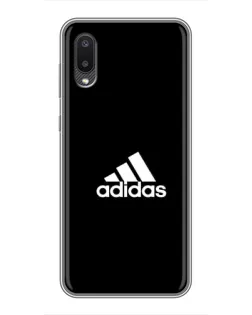 Чехол для Samsung Galaxy A02 с картинкой «Черная классика Adidas»