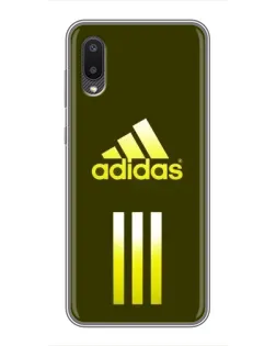 Чехол для Samsung Galaxy A02 с картинкой «Оливковый градиент Adidas»