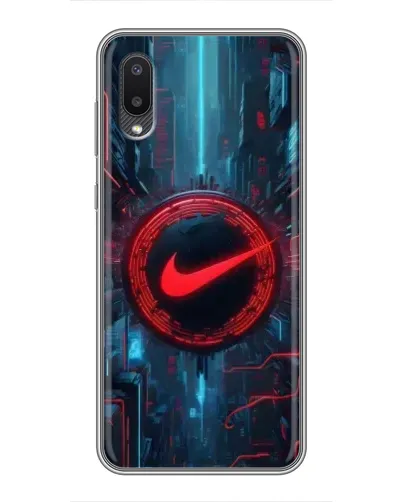 Чохол для Samsung Galaxy A02 з картинкою «Техногенний стиль Nike» Чохол для Samsung Galaxy A02 з картинкою «Техногенний стиль Nike»