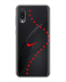 Чохол для Samsung Galaxy A02 з картинкою «Абстрактний дизайн Nike»