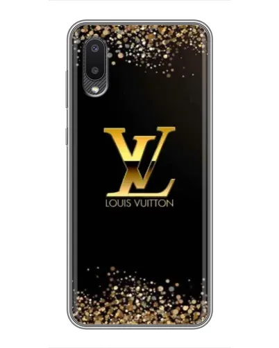Чехол для Samsung Galaxy A02 с картинкой «LV — золотые искры» Чехол для Samsung Galaxy A02 с картинкой «LV — золотые искры»