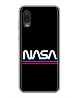 Чехол для Samsung Galaxy A02 с картинкой «NASA — классика Red Blue» Чехол для Samsung Galaxy A02 с картинкой «NASA — классика Red Blue»