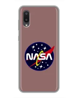 Чехол для Samsung Galaxy A02 с картинкой «NASA — ретро космос»