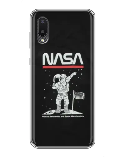 Чехол для Samsung Galaxy A02 с картинкой «NASA — шагаем по Луне» Чехол для Samsung Galaxy A02 с картинкой «NASA — шагаем по Луне»