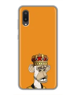 Чехол для Samsung Galaxy A02 с картинкой «Золотая обезьяна Bored Ape» Чехол для Samsung Galaxy A02 с картинкой «Золотая обезьяна Bored Ape»
