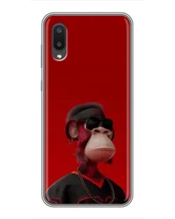 Чехол для Samsung Galaxy A02 с картинкой «Bored Ape в красном» Чехол для Samsung Galaxy A02 с картинкой «Bored Ape в красном»