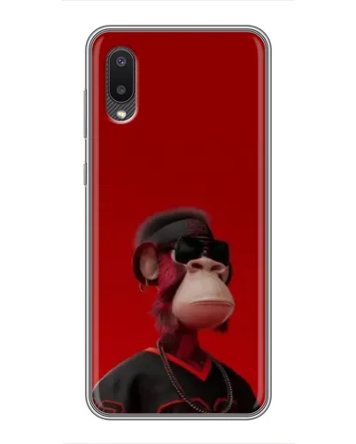 Чехол для Samsung Galaxy A02 с картинкой «Bored Ape в красном» Чехол для Samsung Galaxy A02 с картинкой «Bored Ape в красном»