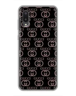Чехол для Samsung Galaxy A02 с картинкой «Классическая монограмма Gucci»
