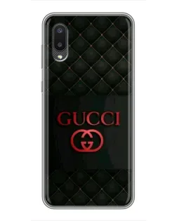 Чехол для Samsung Galaxy A02 с картинкой «Gucci — стеганый черный»