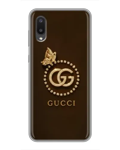 Чехол для Samsung Galaxy A02 с картинкой «Gucci — золотая бабочка» Чехол для Samsung Galaxy A02 с картинкой «Gucci — золотая бабочка»
