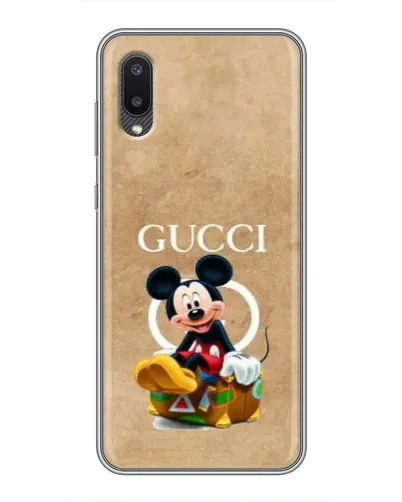Чехол для Samsung Galaxy A02 с картинкой «Микки Маус Gucci — крафт» Чехол для Samsung Galaxy A02 с картинкой «Микки Маус Gucci — крафт»