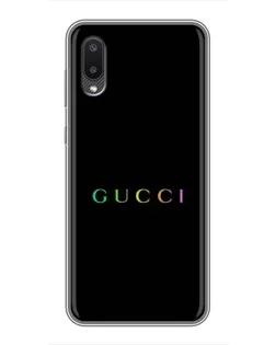 Чохол для Samsung Galaxy A02 з картинкою «Gucci — неоновий мінімалізм»