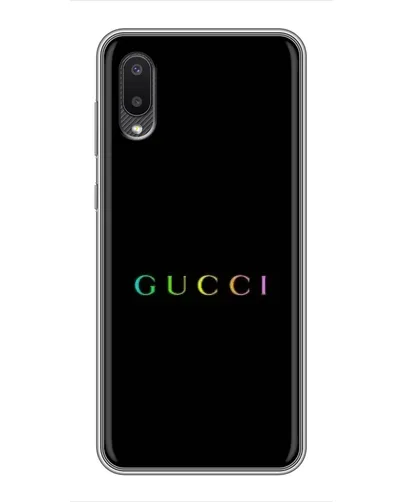 Чохол для Samsung Galaxy A02 з картинкою «Gucci — неоновий мінімалізм» Чохол для Samsung Galaxy A02 з картинкою «Gucci — неоновий мінімалізм»