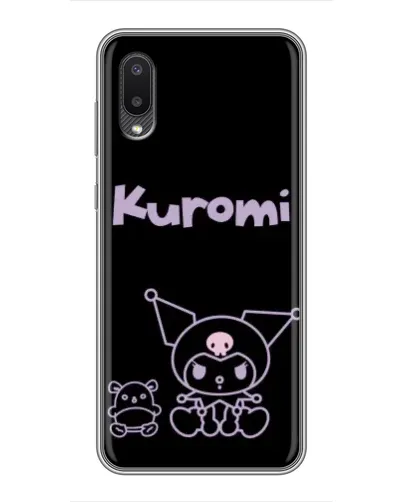 Чехол для Samsung Galaxy A02 с картинкой «Kuromi — черный минимализм» Чехол для Samsung Galaxy A02 с картинкой «Kuromi — черный минимализм»