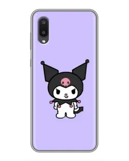 Чехол для Samsung Galaxy A02 с картинкой «Kuromi — нежный фиолетовый»
