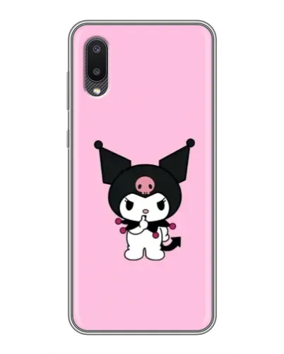 Чехол для Samsung Galaxy A02 с картинкой «Kuromi — розовая нежность» Чехол для Samsung Galaxy A02 с картинкой «Kuromi — розовая нежность»