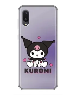 Чехол для Samsung Galaxy A02 с картинкой «Kuromi — фиолетовый арт»