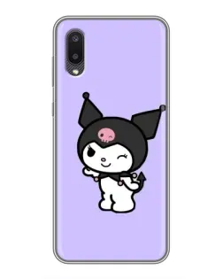 Чехол для Samsung Galaxy A02 с картинкой «Классическая Kuromi»