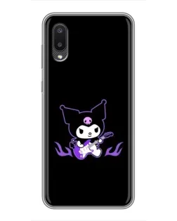 Чехол для Samsung Galaxy A02 с картинкой «Электрическая Kuromi»