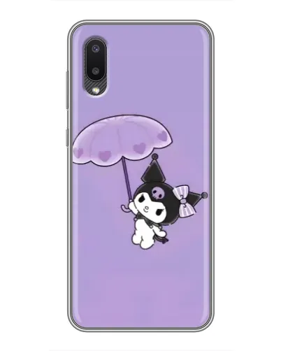Чехол для Samsung Galaxy A02 с картинкой «Kuromi с зонтиком» Чехол для Samsung Galaxy A02 с картинкой «Kuromi с зонтиком»