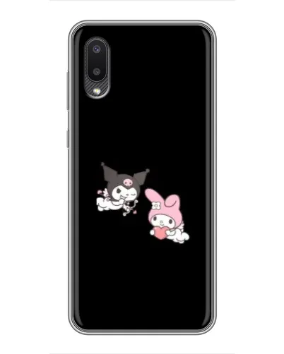Чехол для Samsung Galaxy A02 с картинкой «My Melody и Kuromi» Чехол для Samsung Galaxy A02 с картинкой «My Melody и Kuromi»