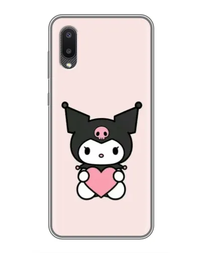 Чехол для Samsung Galaxy A02 с картинкой «Kuromi и сердце» Чехол для Samsung Galaxy A02 с картинкой «Kuromi и сердце»