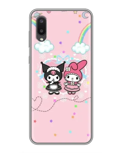Чехол для Samsung Galaxy A02 с картинкой «My Melody и Kuromi» Чехол для Samsung Galaxy A02 с картинкой «My Melody и Kuromi»