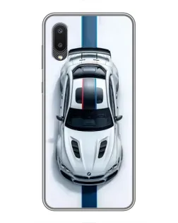 Чехол для Samsung Galaxy A02 с картинкой «Вид сверху — BMW M»