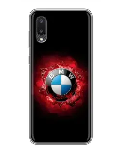 Чехол для Samsung Galaxy A02 с картинкой «Логотип BMW — вспышка»