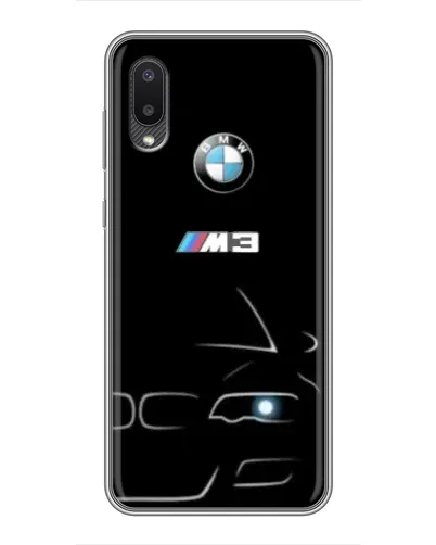 Чехол для Samsung Galaxy A02 с картинкой «Минималистичный принт BMW M3»