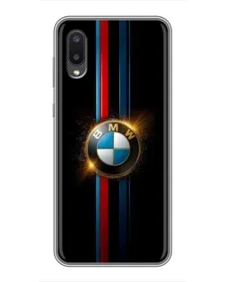 Чехол для Samsung Galaxy A02 с картинкой «BMW M-Power неон»