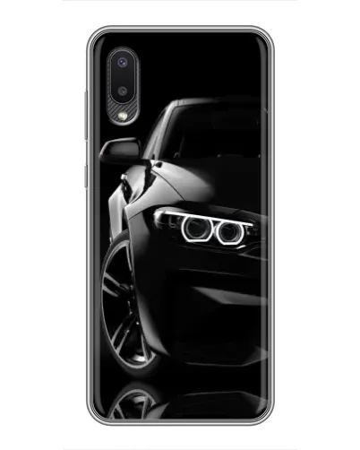 Чохол для Samsung Galaxy A02 з картинкою «Чорна BMW — профіль» Чохол для Samsung Galaxy A02 з картинкою «Чорна BMW — профіль»