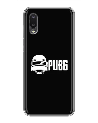 Чехол для Samsung Galaxy A02 с картинкой «PUBG — классический лого»