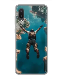 Чехол для Samsung Galaxy A02 с картинкой «PUBG — свободное падение»