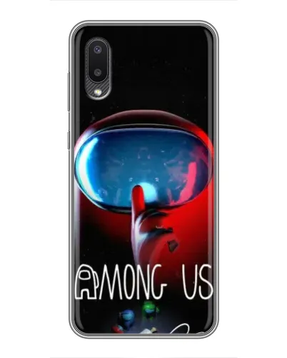 Чехол для Samsung Galaxy A02 с картинкой «Красный импостер — макро» Чехол для Samsung Galaxy A02 с картинкой «Красный импостер — макро»