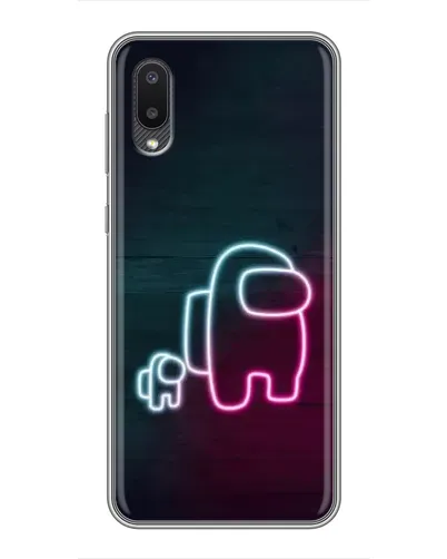 Чехол для Samsung Galaxy A02 с картинкой «Among Us неон-арт» Чехол для Samsung Galaxy A02 с картинкой «Among Us неон-арт»