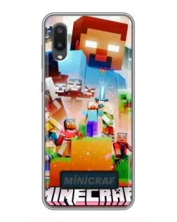 Чохол для Samsung Galaxy A02 з картинкою «Minecraft герої гри»