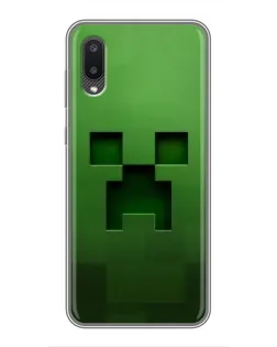 Чехол для Samsung Galaxy A02 с картинкой «Крипер микро-дизайн»