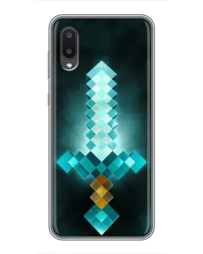 Чехол для Samsung Galaxy A02 с картинкой «Алмазный меч неон» Чехол для Samsung Galaxy A02 с картинкой «Алмазный меч неон»