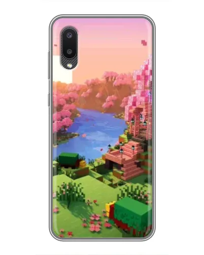 Чехол для Samsung Galaxy A02 с картинкой «Розовое дерево Minecraft» Чехол для Samsung Galaxy A02 с картинкой «Розовое дерево Minecraft»