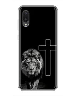 Чехол для Samsung Galaxy A02 с картинкой «Лев и Крест»