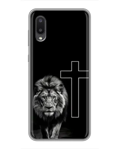 Чехол для Samsung Galaxy A02 с картинкой «Лев и Крест»