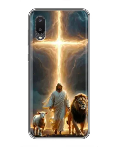 Чехол для Samsung Galaxy A02 с картинкой «Лев Иуды и Свет»