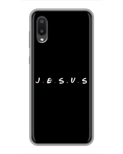 Чехол для Samsung Galaxy A02 с картинкой «Точки веры J.E.S.U.S.»
