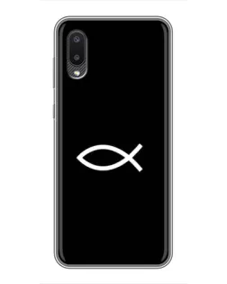 Чохол для Samsung Galaxy A02 з картинкою «Символ риби Jesus» Чохол для Samsung Galaxy A02 з картинкою «Символ риби Jesus»